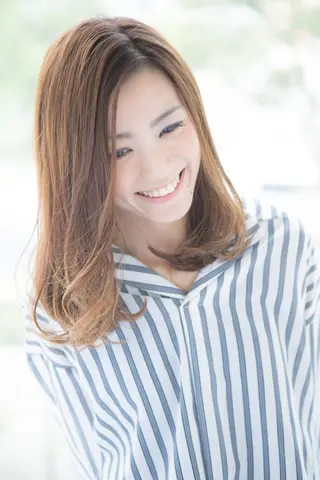 セミロング カラー パーマ S＿ salonのヘアスタイル