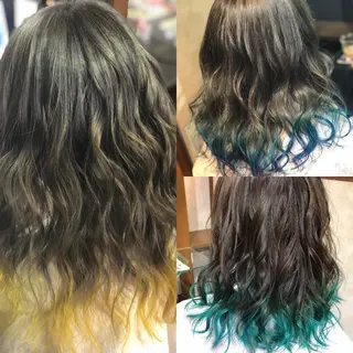ミディアム 西村 雄二/エクステのヘアスタイル