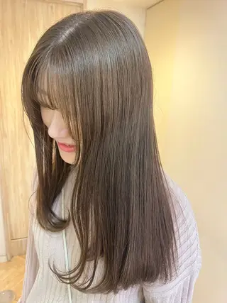 セミロング カラー 透明感カラー/ 髪質改善/レイヤーのヘアスタイル