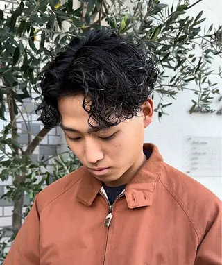 パーマ メンズ 年間2000名担当◎ パーマ職人/仲原佑樹のヘアスタイル