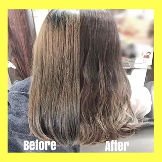 ロング カラー ケアブリーチ /髪質 改善/古橋圭史郎のヘアスタイル