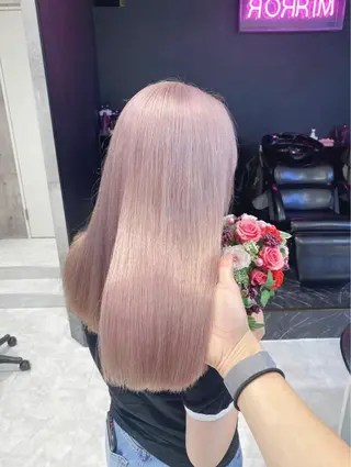ロング カラー パーマ ヘアアレンジ メンズ キッズ ネイル マツエク・マツパ アイブロウ 💖オタク美容師 ꒰ঌ♡モモ♡໒꒱のヘアスタイル