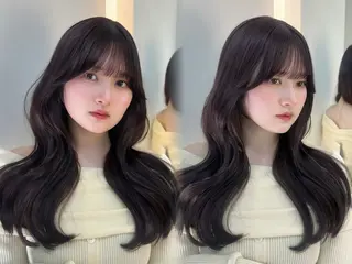 ロング カラー 韓国レイヤー/艶髪/ manami🥣のヘアスタイル