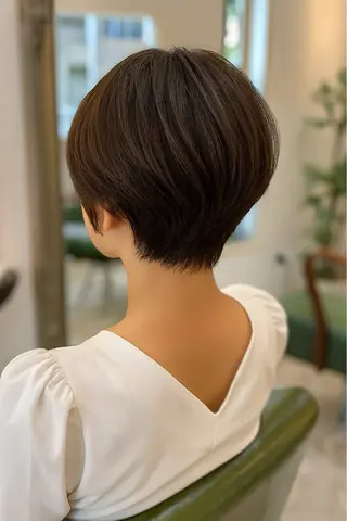 ショート 新宿御苑/艶髪カラー 髪質改善/山口のヘアスタイル