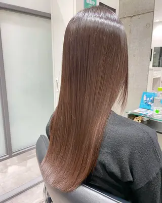 ロング ドライ カット✂️髪質改善のヘアスタイル