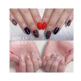 ショート ネイル 👑enen style👑のネイルデザイン