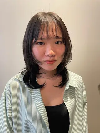 ミディアム カラー 🎀レイヤー/パーマ カラー/ai🎀のヘアスタイル