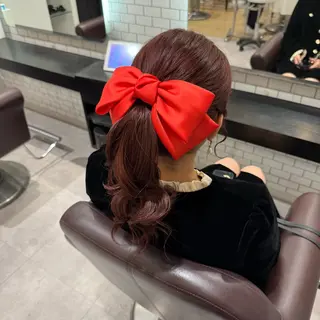 セミロング ヘアアレンジ 🎀ヘアアレンジ 🎀ななみのヘアスタイル