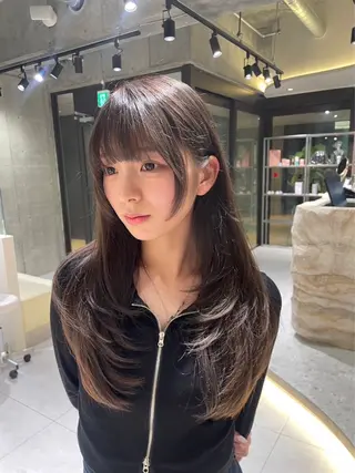 ロング カラー レイヤー/縮毛矯正 のマスター【タケル】のヘアスタイル