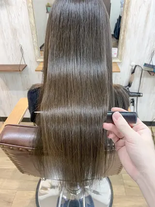 ロング 🫧‪縮毛矯正 かとうよしき🫧のヘアスタイル