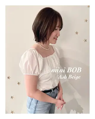ショート カラー 市川 千夏のヘアスタイル