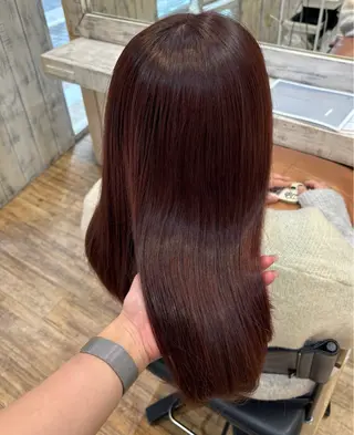 ロング カラー 赤味消し美容師✄﻿ 🍀ヨシノのヘアスタイル