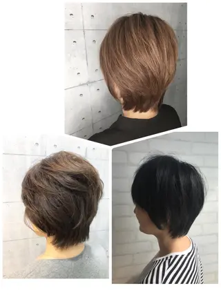 ショート 金沢 広美のヘアスタイル