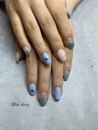 ネイル Blue daisy 栄本店のネイルデザイン