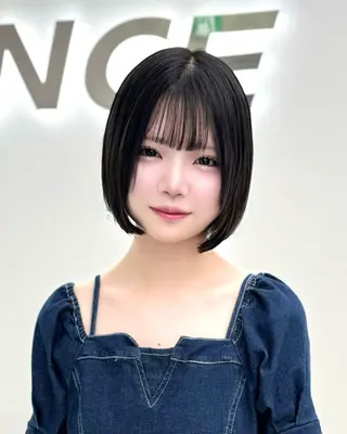 ショート カラー ヘアアレンジ 縮毛矯正🤍 盛れるボブ/ひかりのヘアスタイル