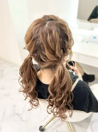 ロング ヘアアレンジ ヘアセット専門店 Rのヘアスタイル