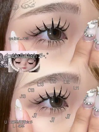 マツエク・マツパ ☆eyelist _miu☆のマツエク・マツパデザイン