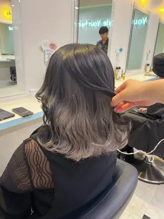 ミディアム カラー ブリーチカラー 🩵MIZUKIのヘアスタイル