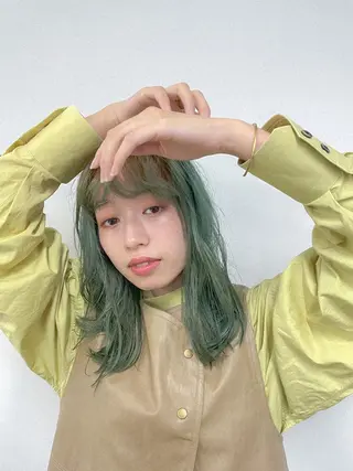 ミディアム スギヤマ ショウゴのヘアスタイル