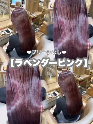 ロング 【ピンクカラー💞】 Yuzukiのヘアスタイル