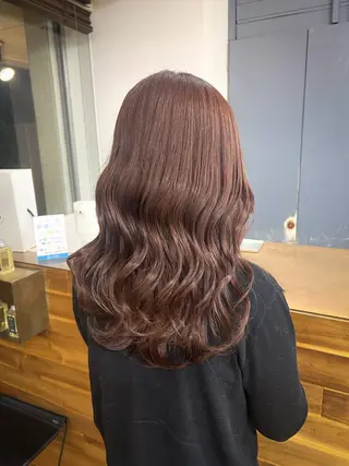 ロング カラー 大阪デザインカラー/ カットモデル募集のヘアスタイル