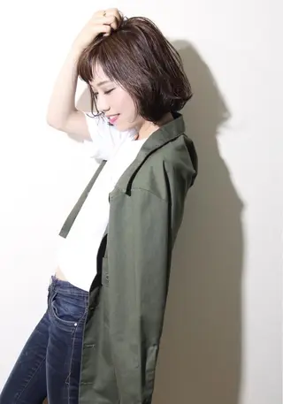 ショート カラー パーマ tuuli トゥーリのヘアスタイル