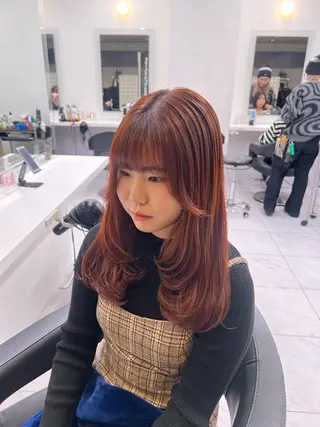 ロング カラー 💖札幌カラー 指名No.1💖玲奈のヘアスタイル
