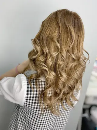 セミロング カラー ヘアアレンジ メンズ 🧡可愛い色落ち🧡 ハイトーン特化🧡のヘアスタイル