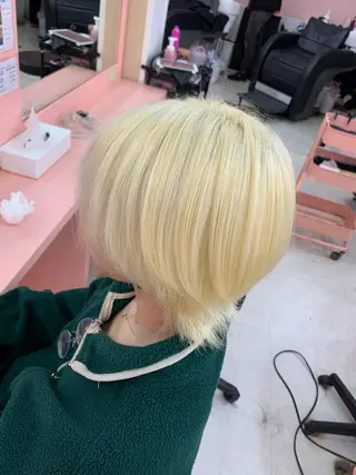 セミロング カラー 甘ふわgirly🎀 ハイトーン🤍Ramのヘアスタイル