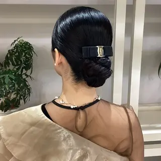 セミロング ヘアアレンジ ヘアアレンジ/柔らか 艶カラー/AKARIのヘアスタイル