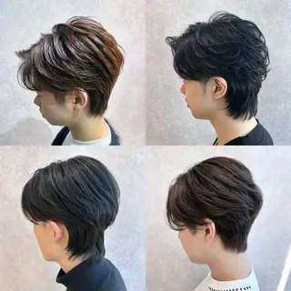 パーマ メンズ 【𝐀𝐬𝐡大森】 石崎竜祐のヘアスタイル
