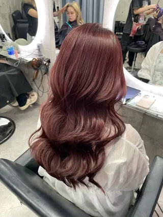 セミロング カラー 🌹ブリーチ/ボブ/ レイヤー渋谷🌹のヘアスタイル