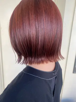 ショート カラー misa🫧ナチュラ ル縮毛矯正/髪質改善のヘアスタイル