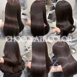 ロング yurina🩰新宿 艶カラー・アレンジのヘアスタイル