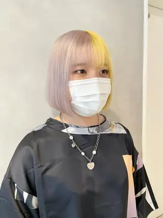 ショート カラー ハイトーン×レイヤー ／遠藤将太のヘアスタイル
