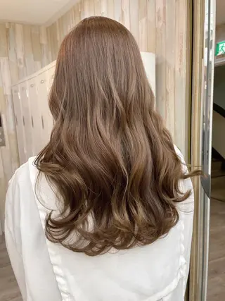 ロング カラー ヘアアレンジ 前髪顔周り✂️店長 ❤️アマミヤ❤️のヘアスタイル