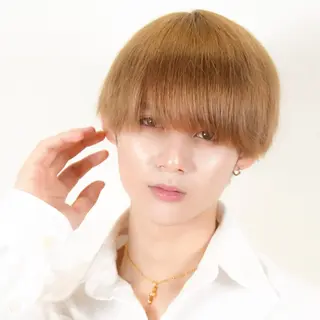 ミディアム カラー メンズ 渋谷のブリーチカラー シェフ🧑‍🍳蓮のヘアスタイル