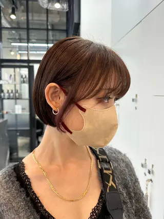 ショート カラー 韓国レイヤー✨ yasuko銀座のヘアスタイル