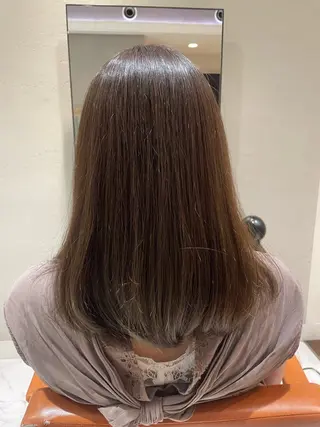 ミディアム カラー 頭から整える美容師 松田のヘアスタイル