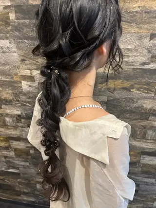 ロング ヘアアレンジ SHANTi 飯塚 ヘアセット/髪質改善のヘアスタイル