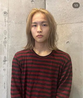 ミディアム カラー メンズ 6/5まで目黒店 カラー🎀ミカゼのヘアスタイル