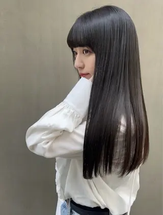 ロング ブリーチ/縮毛矯正/ 韓国/💗ホノカ💗のヘアスタイル