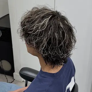 ショート カラー パーマ メンズ dot.グループ指名 No.1橋本滉太のヘアスタイル