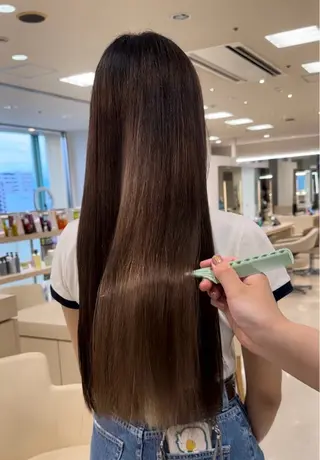 ロング カラー 艶髪 黄金比みくのヘアスタイル