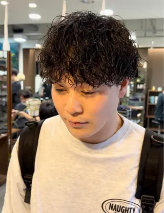 パーマ メンズ 年間2000名担当◎ パーマ職人/仲原佑樹のヘアスタイル