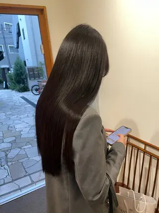 ロング カラー パーマ ヘアアレンジ 髪質改善ストレート✨ パーマヘア✨YUKIのヘアスタイル