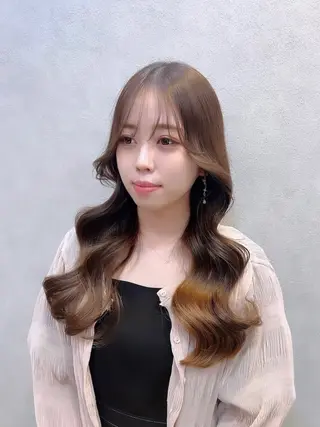 ロング カラー ヘアアレンジ 🩷韓国ヘア/ヨシン モリ🩷Maikaのヘアスタイル