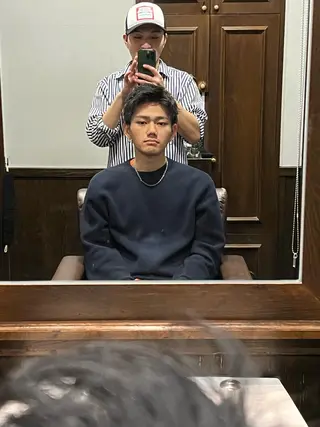 ミディアム 長野 風人のヘアスタイル