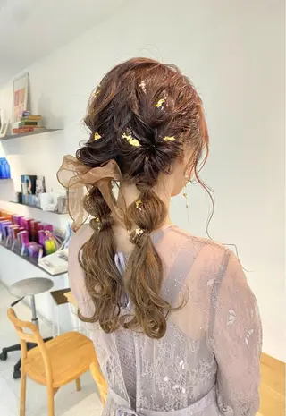 ヘアアレンジ 安永 涼のヘアスタイル
