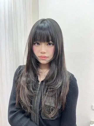 ロング 艶感ハイトーン/ 池袋/mei🩶のヘアスタイル